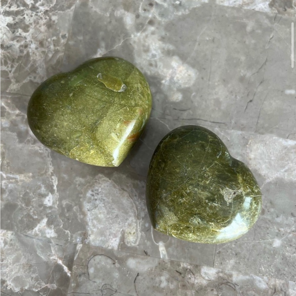 Green Opal Heart